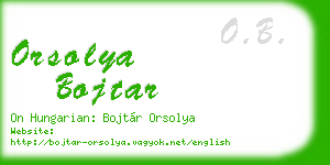 orsolya bojtar business card